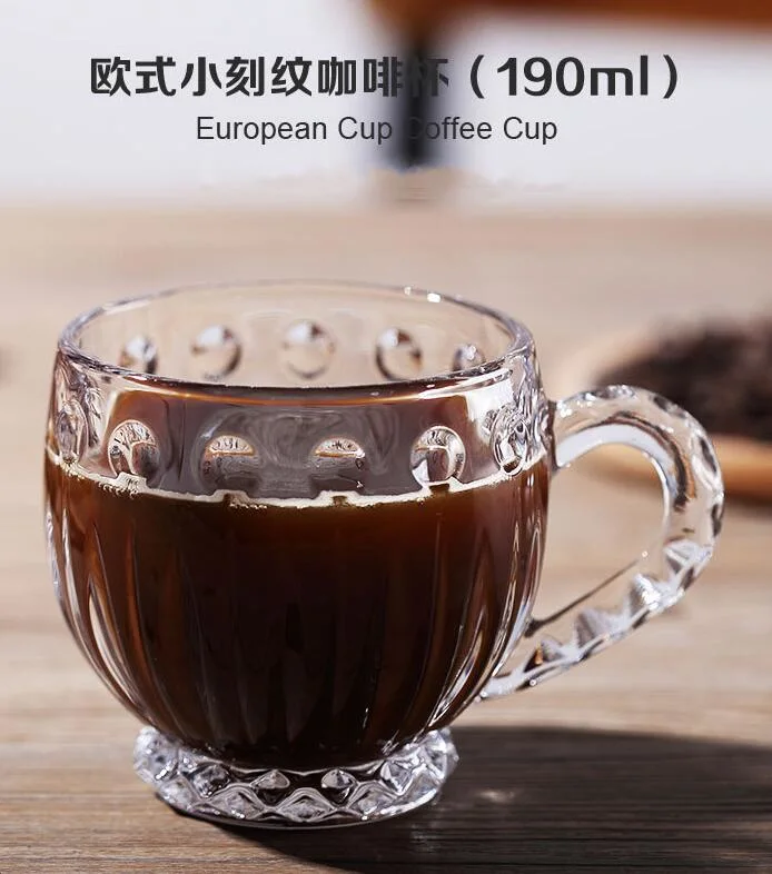 High Quality Borosilicate Glass Christmas Coffee Mug Espresso Glass Cup for Milk and Tea