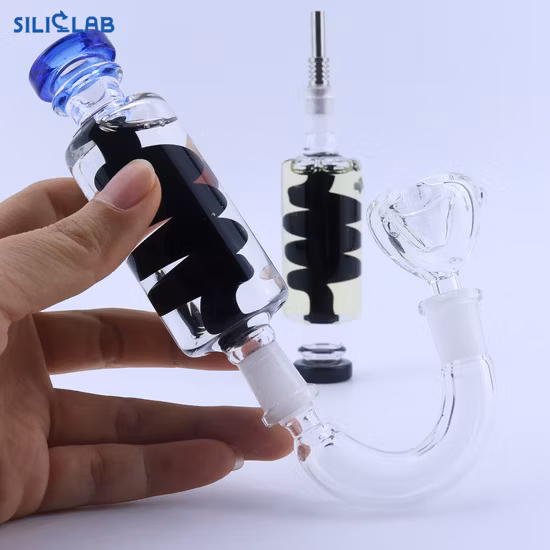 유리 흡연 파이프 오일 DAB 조작 흡연 액세서리 꿀 밀짚