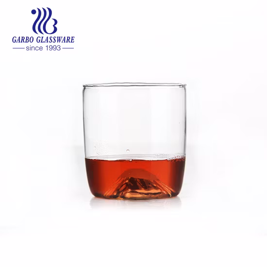 홍차를 마시는 뜨거운 판매 투명 유리 재사용 가능한 에스프레소 커피 컵